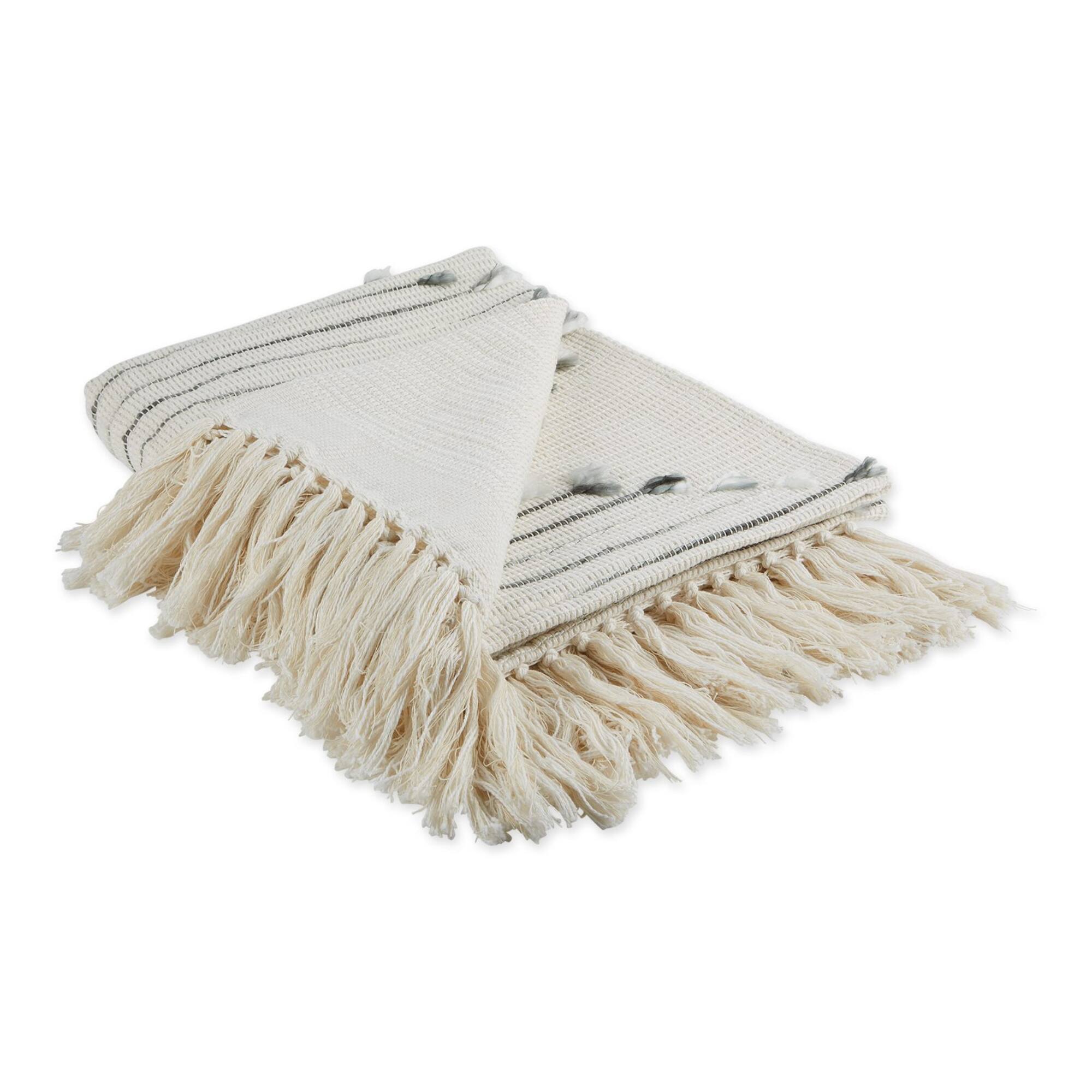 DII® Black & Gray Diamond Cut Throw